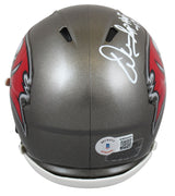 Buccaneers Warren Sapp "HOF 13" Signed Speed Mini Helmet W/Case BAS Witnessed