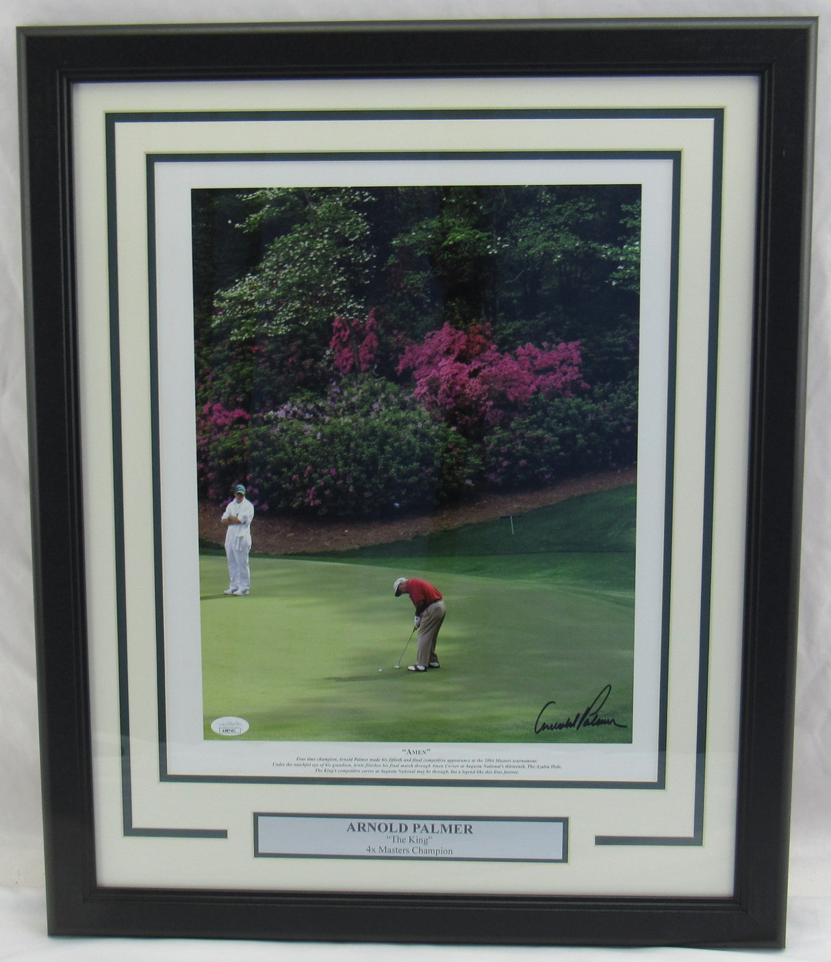 Arnold Palmer Signed Framed 16x20 Photo JSA COA