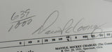 Mickey Mantle Signed Auto 18x24 Baseball Poster JSA BA09035