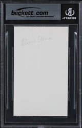 Oliver Stone Platoon Authentic Signed 3x5 Index Card Autographed BAS Slabbed 1
