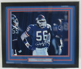 Lawrence Taylor Signed Framed 16x20 Photo JSA COA II