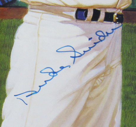 Mickey Mantle Willie Mays Duke Snider Signed Framed Photo - JSA Certified.
