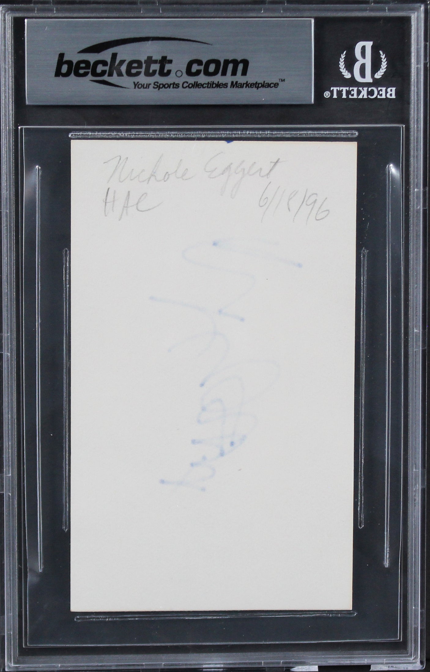 Magic Johnson & Clyde Drexler Signed 2009 SP GUCM #CMJD Card Auto 10! BAS Slab 5