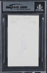 Nicole Eggert Charles in Charge Authentic Signed 3x5 Index Card BAS Slabbed