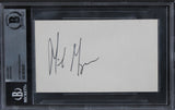 Mike Myers Austin Powers Authentic Signed 3x5 Index Card BAS Slabbed 1
