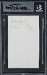 Mike Myers Austin Powers Authentic Signed 3x5 Index Card BAS Slabbed 1