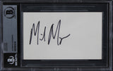 Mike Myers Austin Powers Authentic Signed 3x5 Index Card BAS Slabbed 3