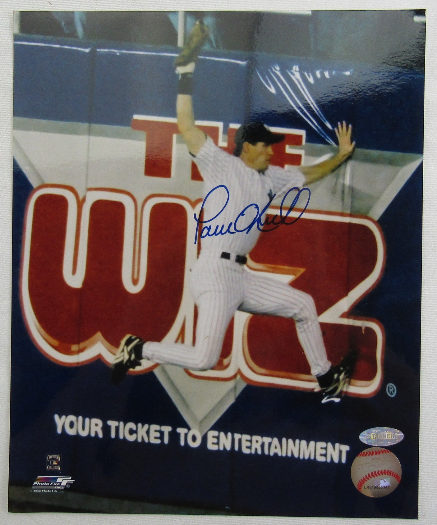 Paul O'Neill Signed Auto 8x10 Photo Steiner Hologram