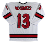 Ari Lehman "First F'n Jason" Signed White Jason Voorhees Hockey Jersey BAS