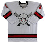 Ari Lehman "First F'n Jason" Signed White Jason Voorhees Hockey Jersey BAS
