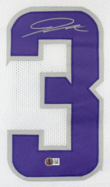 Jordan Addison Authentic Signed White Alternate Pro Style Jersey BAS Witnessed