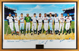 500 HR Club (12) Aaron, Williams, Mantle +9 Signed & Framed 23.5x38 Litho BAS