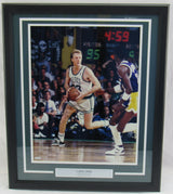 Larry Bird Signed Framed 16x20 Photo UDA Hologram