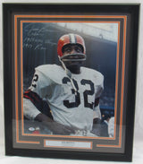 Jim Brown Signed Framed 16x20 Photo PSA/DNA AD06573