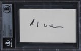 Andrew Lloyd Webber The Phantom of the Opera Signed 3x5 Index Card BAS Slabbed