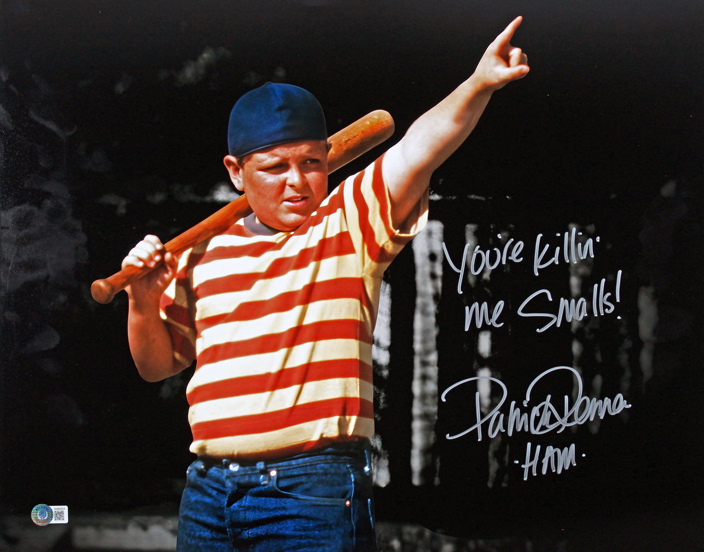 Patrick Renna The Sandlot "2x Insc" Authentic Signed 16x20 Horizontal Photo BAS
