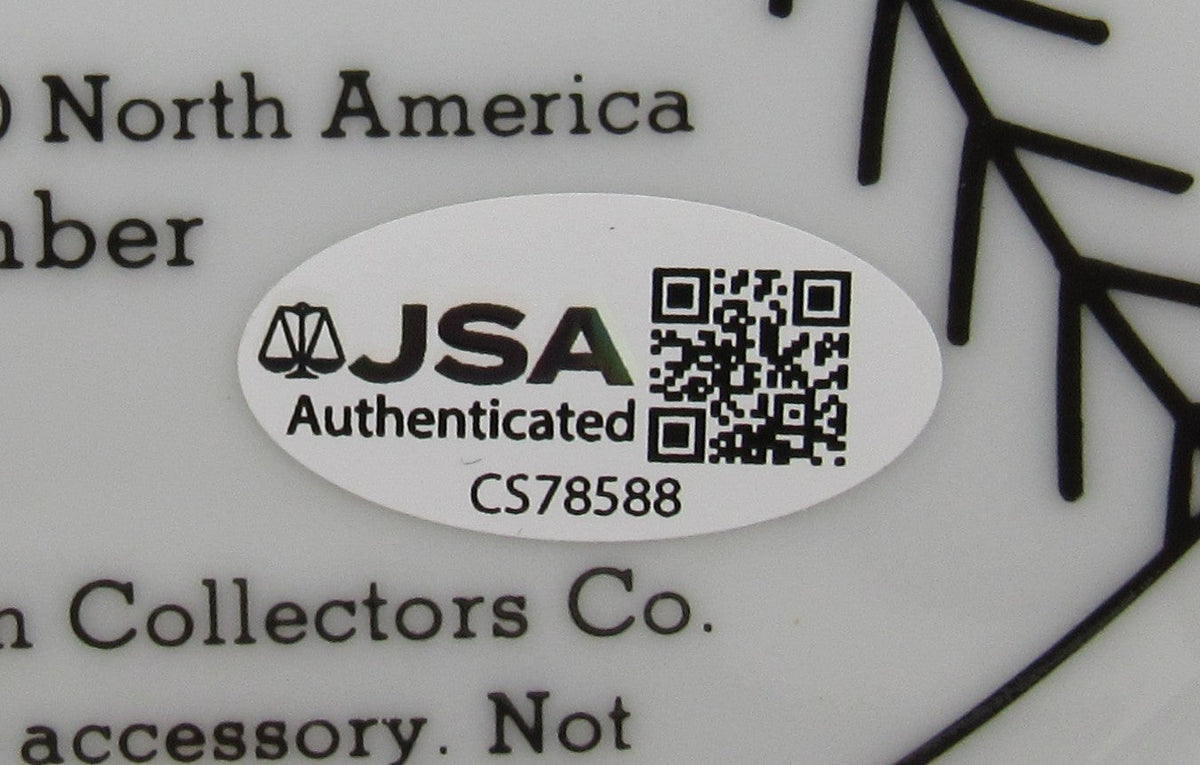 Reggie Jackson Signed Auto Painted Plate JSA CS78588