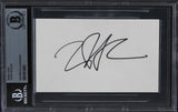 Tupac Shakur Rapper Authentic Signed 3x5 Index Card Autographed BAS Slabbed