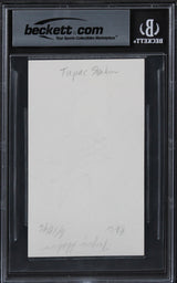 Tupac Shakur Rapper Authentic Signed 3x5 Index Card Autographed BAS Slabbed