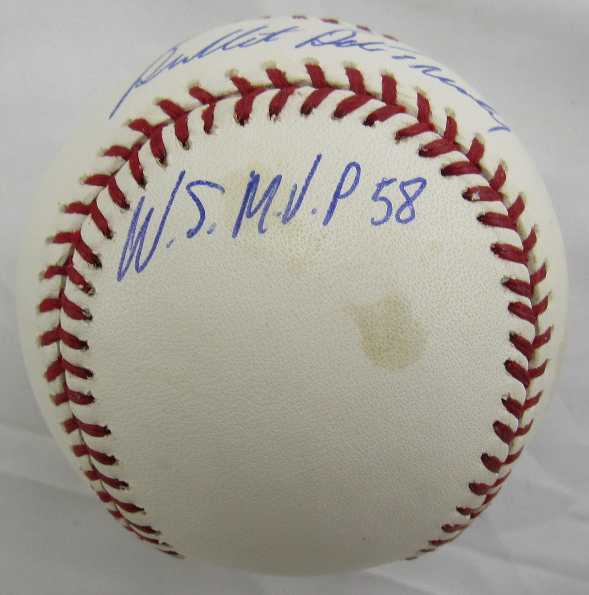 Bob Turley Signed Auto Rawlings Baseball JSA CM07328 w/WS MVP 1958 Inscription