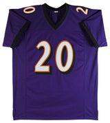 Ed Reed Authentic Signed Purple Pro Style Jersey Autographed BAS Witnessed