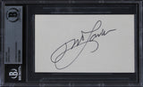 Michael Landon Bonanza Authentic Signed 3x5 Index Card Autographed BAS Slabbed