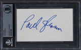 Paul Gleason The Breakfast Club Authentic Signed 3x5 Index Card BAS Slabbed