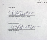 Kate Jackson Charlie's Angels 2x Signed April 28, 1978 4 Page Contract PSA