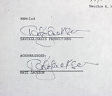 Kate Jackson Charlie's Angels 2x Signed April 28, 1978 4 Page Contract PSA
