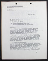 Kate Jackson Charlie's Angels 2x Signed April 28, 1978 4 Page Contract PSA