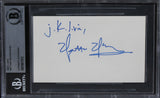 Matthew McConaughey Interstellar Authentic Signed 3x5 Index Card BAS Slabbed