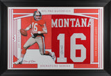 Joe Montana Authentic Signed One of One Jersey Framed Display JSA