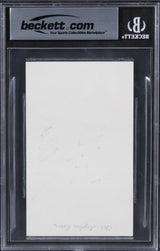 Christopher Reeve Superman Authentic Signed 3x5 Index Card BAS Slabbed 2