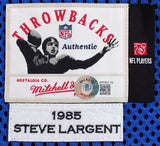 Seahawks Steve Largent "HOF 95" Authentic Signed Blue M&N Jersey BAS Witnessed 2