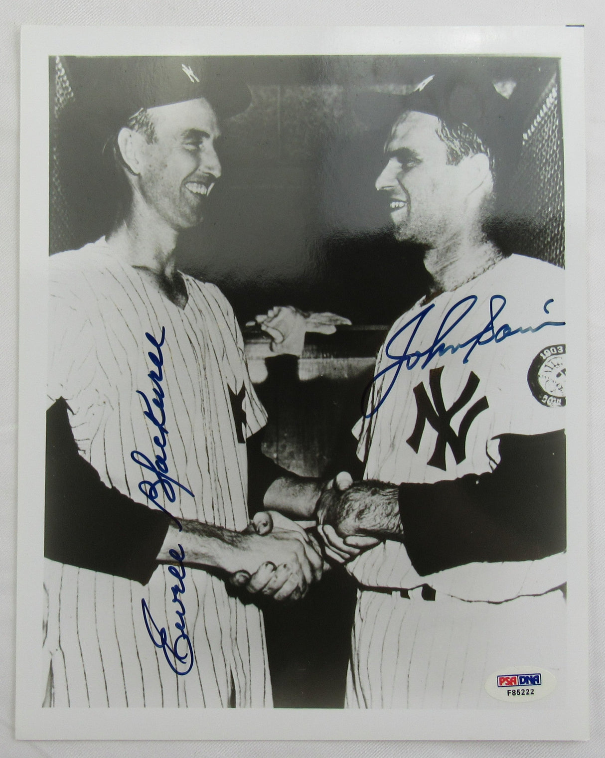 Johnny Sain Ewell Blackwell Signed Auto 8x10 Photo PSA/DNA F85222