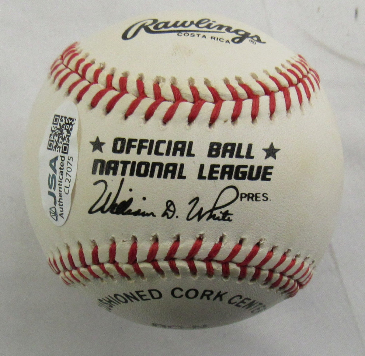 Ernie Banks Signed Auto Rawlings Baseball JSA CL27075