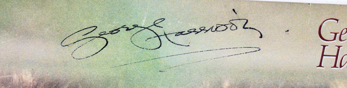 George Harrison Authentic Signed x2 Self Titled Album Cover W/ Vinyl BAS #A71977