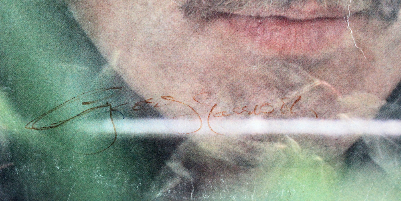 George Harrison Authentic Signed x2 Self Titled Album Cover W/ Vinyl BAS #A71977