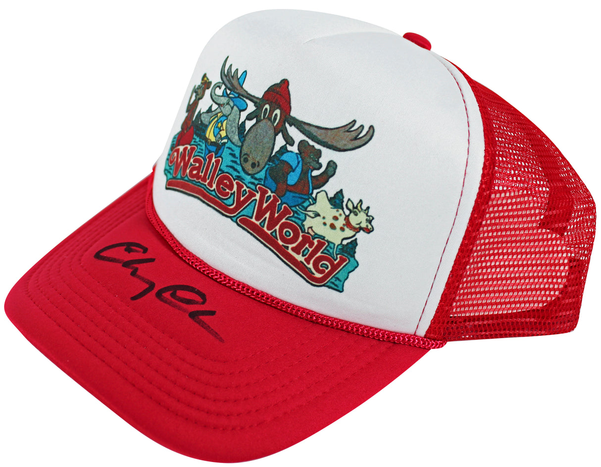 Chevy Chase Vacation Authentic Signed Wally World Trucker Hat BAS Witnessed