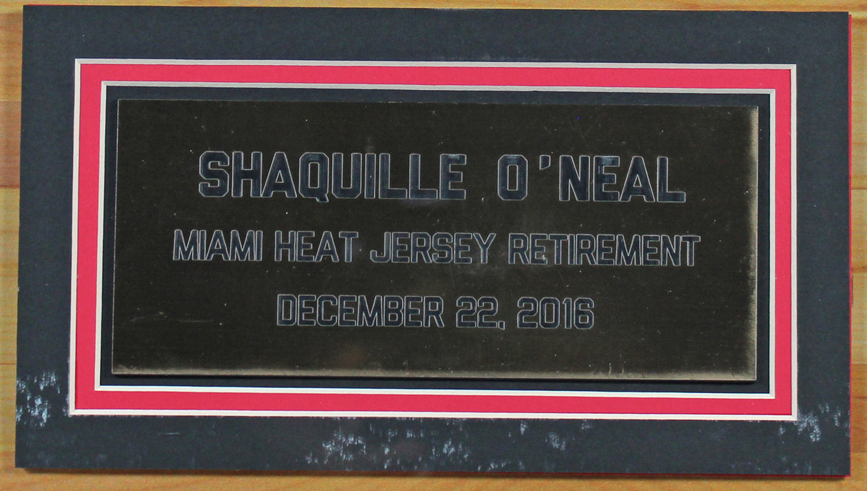 Heat Shaquille O'Neal Number Retirement Framed Display