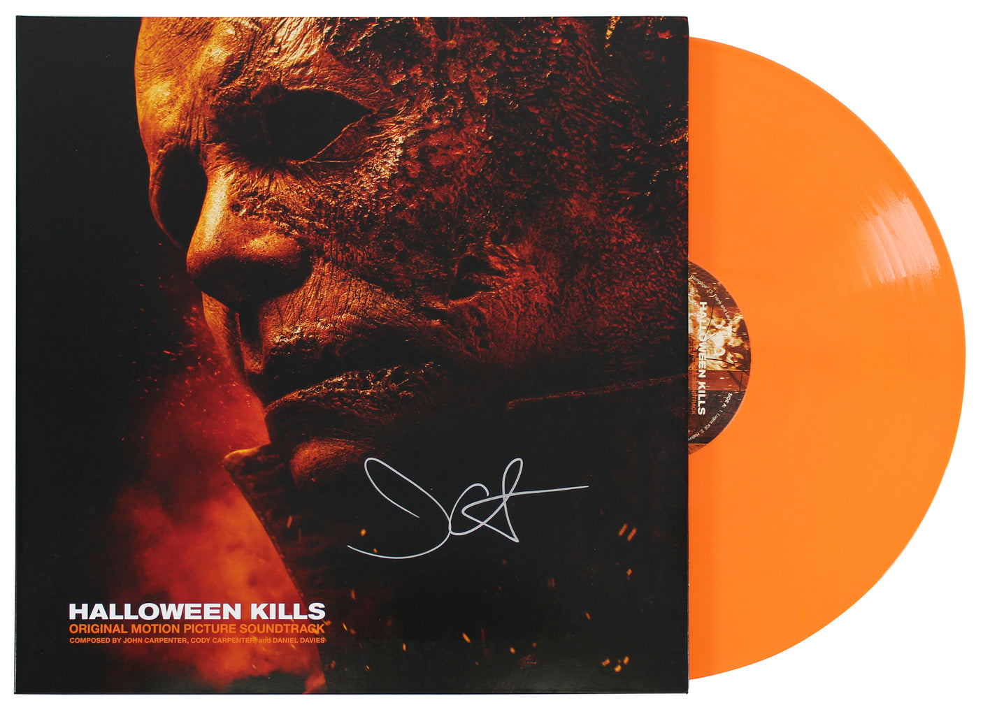 Jamie Lee Curtis Signed Halloween Kills Soundtrack Album Cover W/ Vinyl BAS