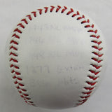 Stan Musial Stat Baseball Signed Auto Rawlings Baseball
