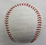 Stan Musial Stat Baseball Signed Auto Rawlings Baseball