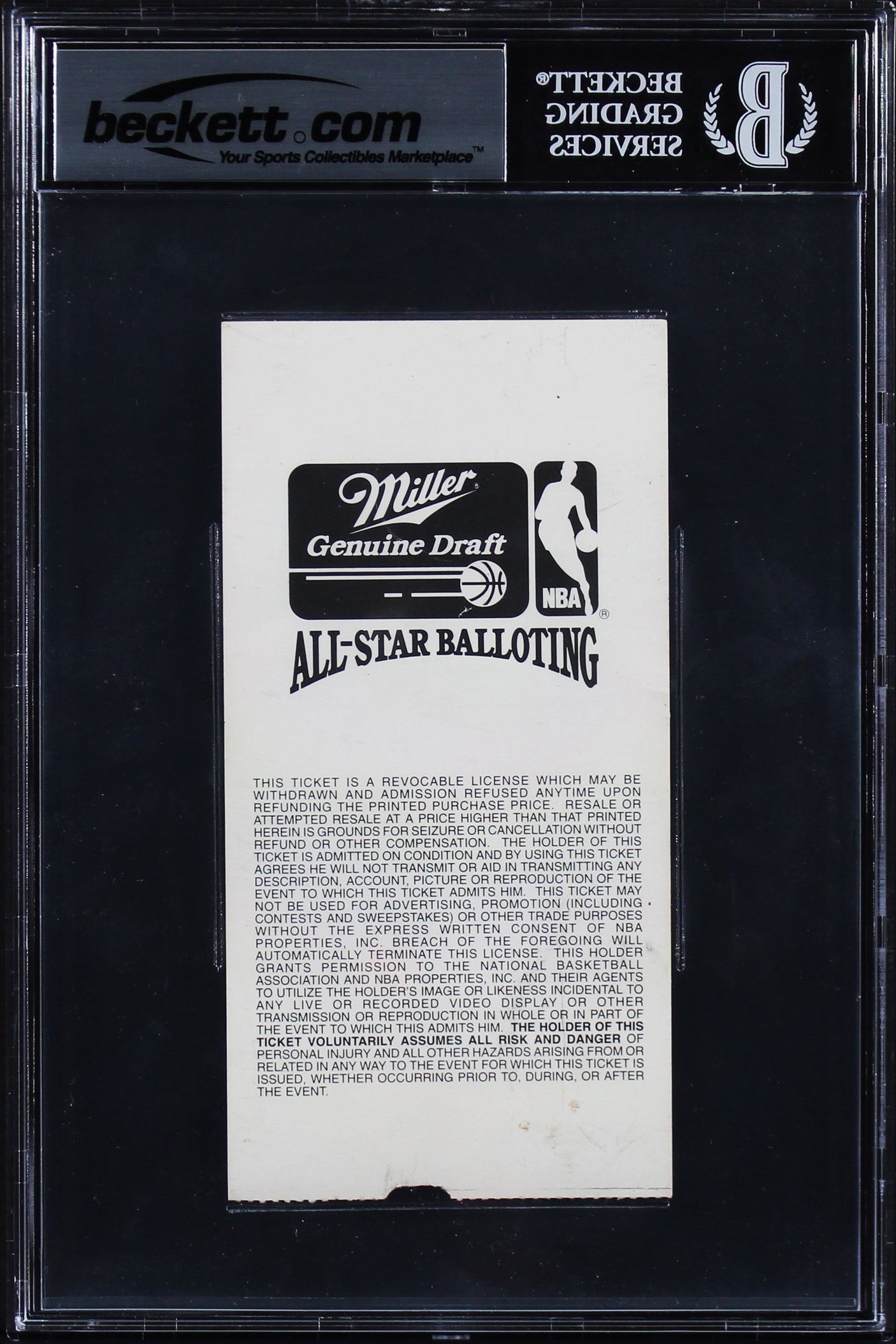 Lakers Magic Johnson "92 ASG MVP" Signed Ticket Stub Auto 10! BAS Slabbed