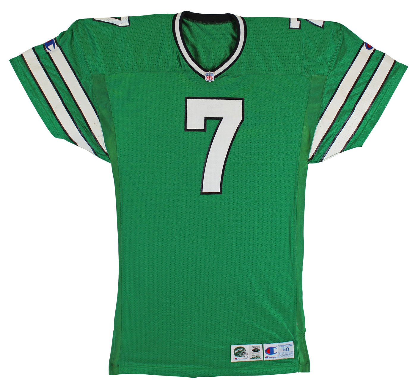 Jets Boomer Esiason Signed 1994 Game Issued/Worn Champion Jersey BAS #X71277