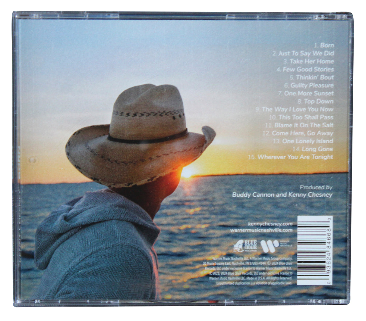 Kenny Chesney Authentic Signed Born Cd Insert W/ Disk Autographed BAS