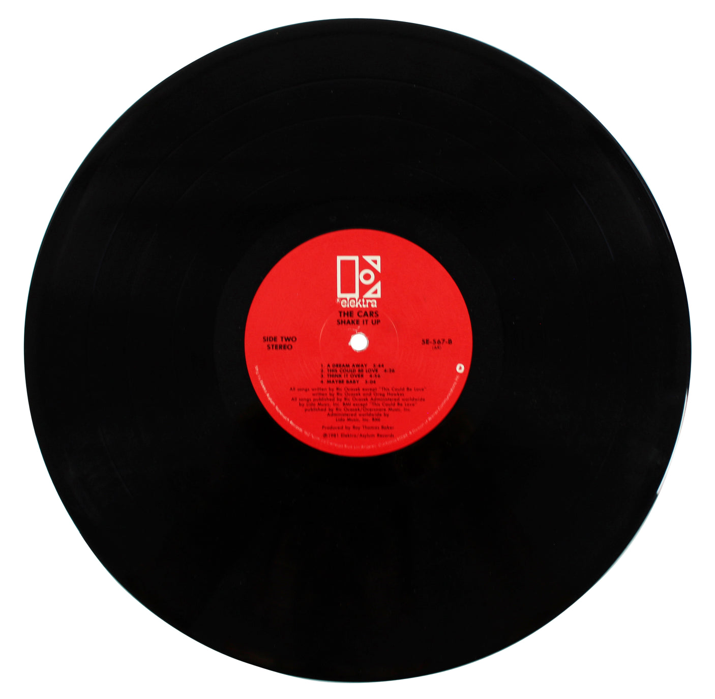 Cars (5) Ocasek,Orr, Robinson, Hawkes & Easton Signed Album Cover W/ Vinyl PSA