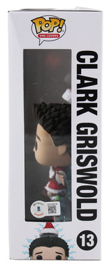 Chevy Chase "Clark" Christmas Vacation Signed VHS Covers Funko Pop BAS Wit