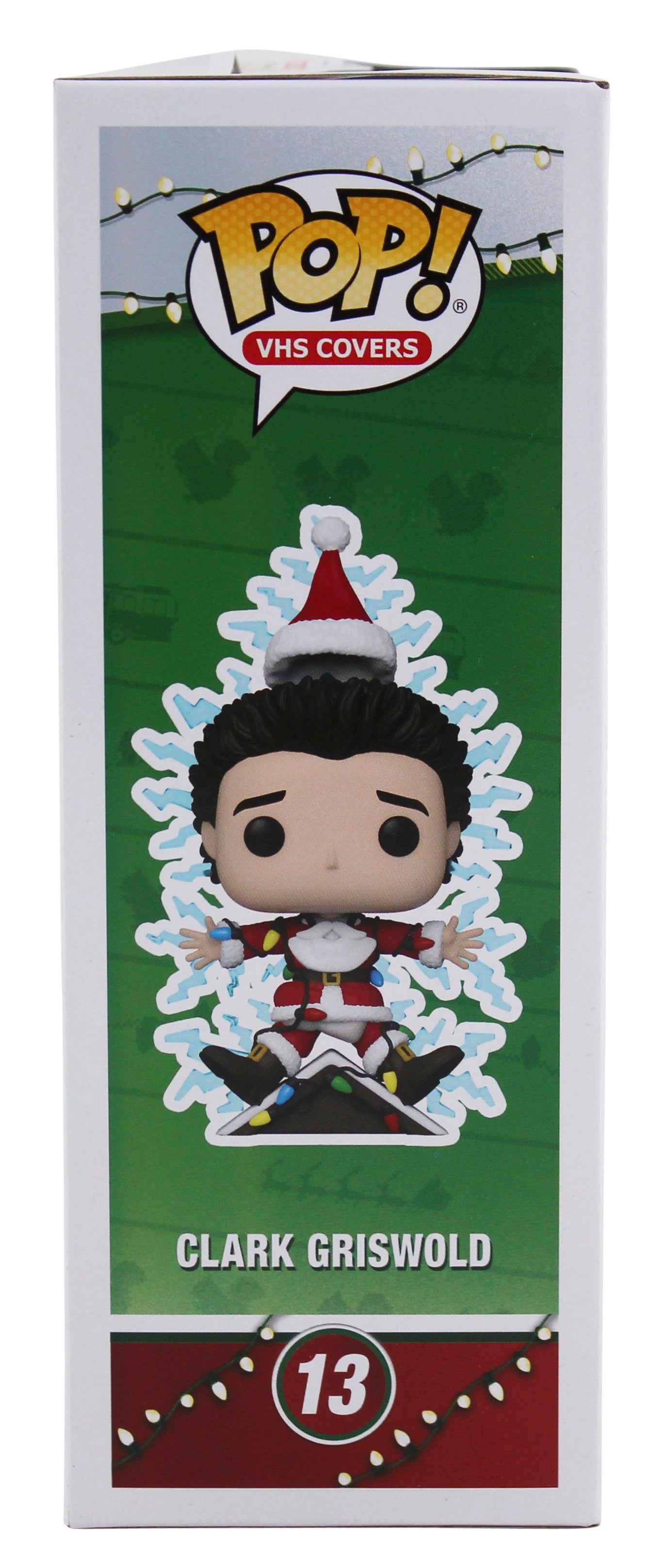 Chevy Chase "Clark" Christmas Vacation Signed VHS Covers Funko Pop BAS Wit