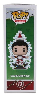 Chevy Chase "Clark" Christmas Vacation Signed VHS Covers Funko Pop BAS Wit